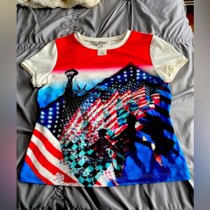 Vintage Allen by ABS patriotic shirt
